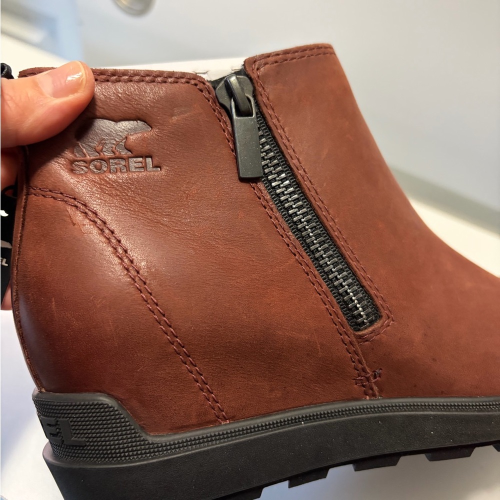 Sorel Women's Side Zip Wedge Ankle Boots - Picture 11 of 15